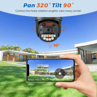Cámara de Seguridad IP de Torre de 8MP Doble Lente de 5K Seguimiento de AI A Prueba de Agua - details 5