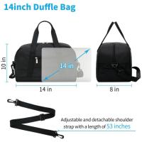 Nueva pequeña bolsa de gimnasio de 14 pulgadas, mini bolsa de equipaje multifuncional adecuada para viajes deportivos - details 5