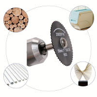Corte de Madera con Mini Sierra Circular HSS de Alta Velocidad para Dremel Fordom Herramienta Rotativa con Juego de Ruedas de Cortadores de Plástico y Metal Suave de 1/8" y 1/4" - details 4
