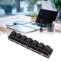 7 Keys Black Custom  Keypad Numpad nical OSU Programming ro Keyboard For  Gaming H2S3 - details 0