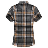 Camisas informales a cuadros para hombre, camisas clásicas de manga corta, camisas de vestir a la moda, 7XL, novedad de verano - details 26