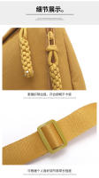 Bolso cruzado minimalista de gran capacidad para mujer, bolso pequeño de hombro para estudiante, bolso de dumplings versátil, nuevo estilo - details 22