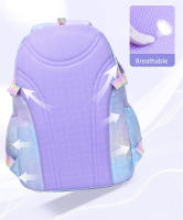 Mochila escolar primaria para niñas en rosa y morado, mochila para libros de estudiantes, mochila impermeable para la escuela, regalo para niños - details 5