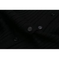 BUNO-Vestido Midi elegante de punto con una hilera de botones, vestidos de retales para mujer, bata de verano para mujer, batas negras y Beige para fiesta de noche - details 15
