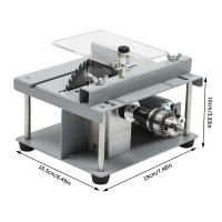 Mini sierra de mesa eléctrica para bricolaje, sierra de banco para carpintería, herramienta de corte DIY, Plata para decoración, fabricación de manualidades, 10000rpm - details 1