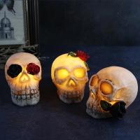 Lámpara de Calavera de Resina LED Decoración de Festival de Fantasmas de Halloween - details 8
