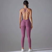 Hamidou-body de Yoga elástico, ropa de gimnasio, ropa deportiva de realce, mono de entrenamiento sin espalda, conjunto de Yoga de alta elasticidad para gimnasio - details 21