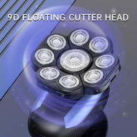 Afeitadora Eléctrica Flotante Hatteker 9D Cortadora de Pelo 6 en 1 para Barba y Cuerpo Pantalla LED - details 1