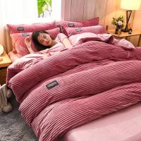 Funda de Edredón de Terciopelo Sólido Espeso para Invierno Conjunto de Ropa de Cama Doble Cubierta de Edredón Twin Queen King Comforter 220*240 - details 12