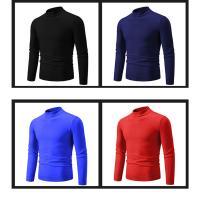 Suéter Casual de Hombre Primavera Moda Básica Sólida Cuello Mock Ajustado Comodidad Tejido de Otoño para Mujeres Material Exterior Viscosa - details 7