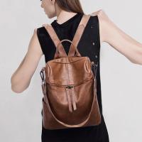Mochila De Cuero versión coreana para mujer, bolso de viaje de moda salvaje, nueva - details 4