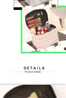 Bolso Portátil De Maquillaje Para Mujer Gran Capacidad Impermeable Organizador De Cosméticos Estuche De Almacenamiento Con Cierre De Cremallera Bolsa De Limpieza Y Belleza - details 10