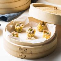 Dimsum-cesta de bambú con tapa para cocina, juego de utensilios de cocina, jaula, vaporera - details 1