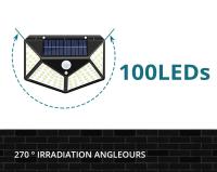 Lámpara Solar LED Exterior Impermeable Con Sensor De Movimiento Iluminación De Jardín Luz Solar Para Pared Y Calle - details 5