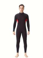 Traje De Buceo Profesional Para Hombres, De Neopreno De 2 Mm, Cálido Y Con Cremallera Trasera Para Protección Ideal Para - details 0