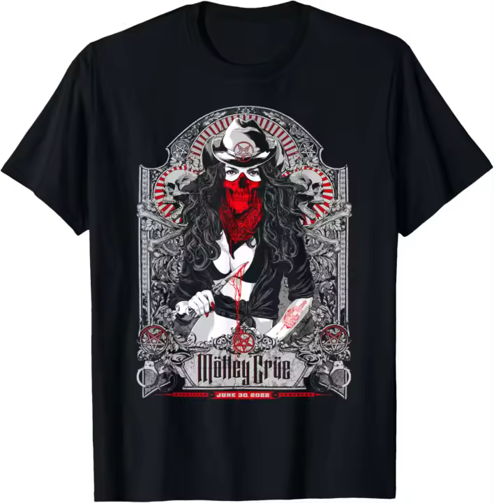 Mötley Crüe Camiseta de Tour en Nashville Moda para Hombres - 1