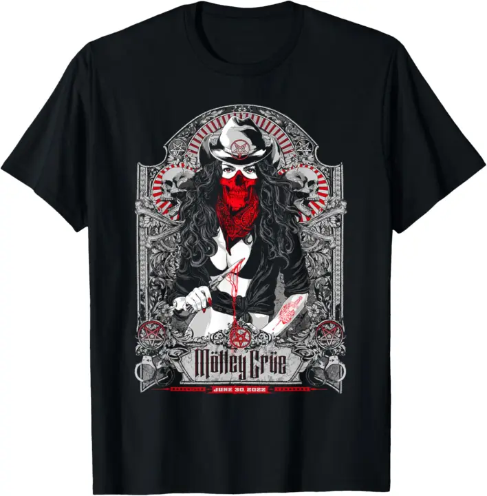 Mötley Crüe Camiseta de Tour en Nashville Moda para Hombres - 1