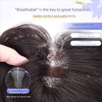 Parte media sin Clips, extensiones de cabello con flequillo de aire, parches de pelo esponjosos, piezas de cabello con flecos ligeros y transpirables - details 5