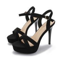 Sandalias de tacón de aguja con plataforma y tiras para mujer - details 4