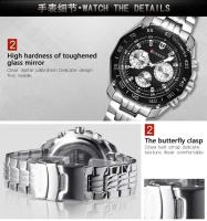 Reloj de Cuarzo CURREN 8077 Resistente al Agua Empresarial Casual con Correa de Acero Inoxidable - details 3