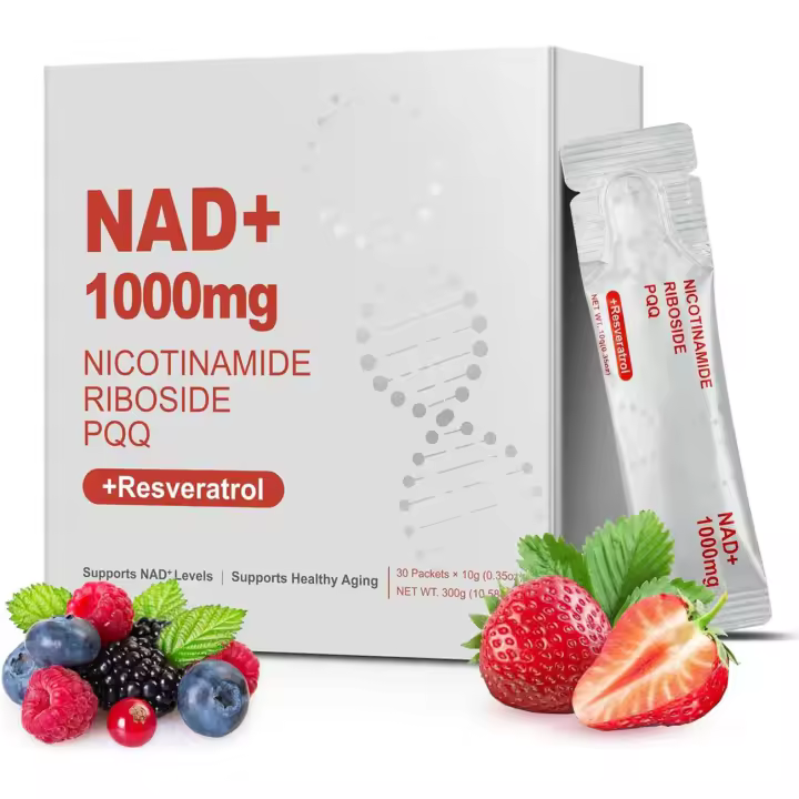 ZOROAHER Suplemento líquido NAD+ de alta potencia de 1000 mg, ribosido de nicotinamida y resveratrol con PQQ, aumenta la energía celular, - 1