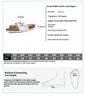 Birstock Zapatillas planas de corcho, zapatos de verano Ulzzang para parejas, playa, ocio al aire libre, cierre sin cordones - details 1