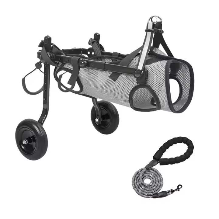 Silla de Ruedas Ajustable para Perros Pequeños Diseño Ligero en Aluminio y Polipropileno - 1