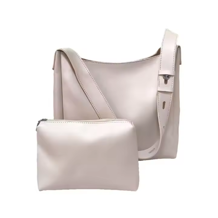 Conjunto de dos piezas de bolso de mujer, bolso tipo cubo para mujer, primavera 2025, nuevo producto, bolso Retro de gran capacidad para madres, bolso de un hombro para axila - 1