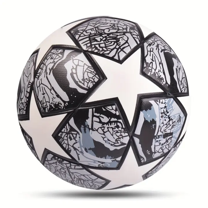 Balón De Fútbol Profesional De Cuero PU, Tamaño Estándar, Resistente Al Desgaste, Para Entretenimiento Familiar - 1