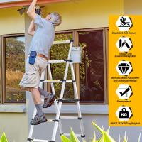 Escalera Telescópica de Aluminio Extensible, Antideslizante, Multiusos Carga de 150kg - details 65