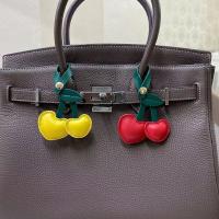 Lindo llavero de cuero PU, llavero de coche de amor, colgador de cuero PU, colgante de bolsa de dibujos animados de moda para hombres - details 13
