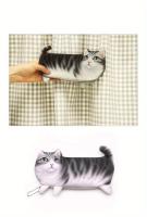 Cute Korean Cat Pencil Case - Student Stationery Bag, Cosmetic Bag, Coin Purse - details 5