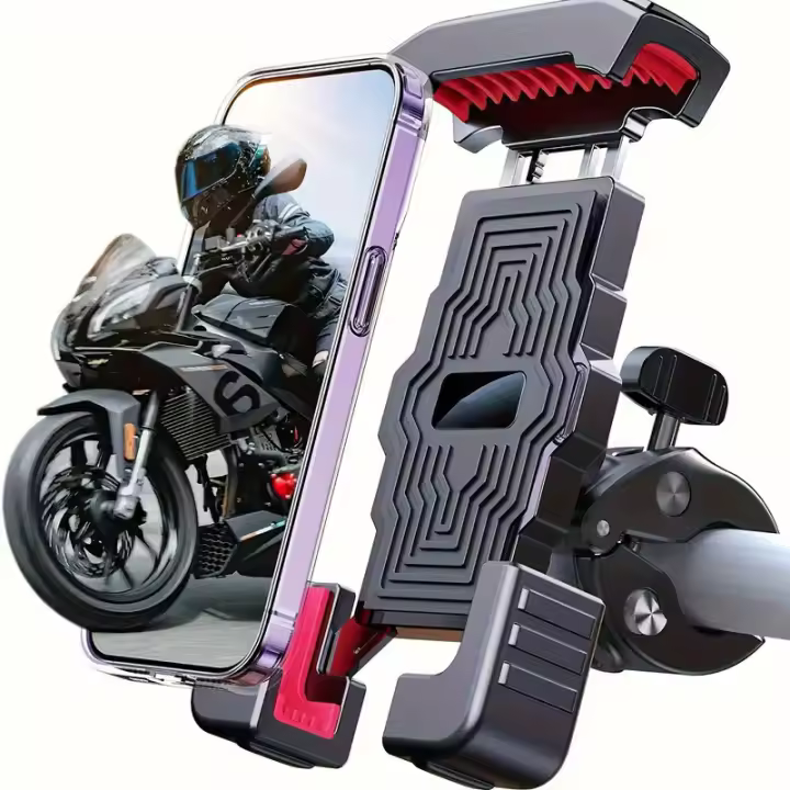 Soporte para teléfono móvil para montar Motocicleta vehículo eléctrico Soporte para teléfono móvil para ciclista Soporte para teléfono móvil a prueba de golpes - 1