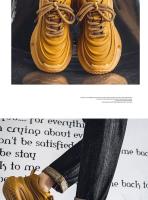 Zapatos deportivos informales con colchón de aire para hombre, zapatos de algodón con aislamiento grueso y felpa y suela aumentada - details 16