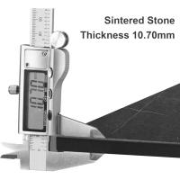 Mesa de centro de mármol para café: Mesa auxiliar de café con marco de metal estilo nórdico moderno para sofá de salón 100x60x43cm (gris) - details 25
