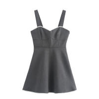 - Vestido de noche corto sin mangas para mujer, minivestido de moda, estilo europeo y americano, extranjero - details 1