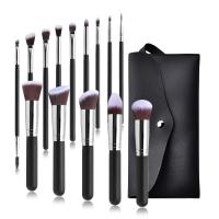 Explosivo Set de 14 Pinceles de Maquillaje Negro Suave para Ojos, Labios, Barba - details 19