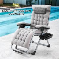 Sillón, sillón de exterior de 5 posiciones, chaise plegable con colchón, cuna plegable para acampar, sillones resistentes al aire libre - details 7