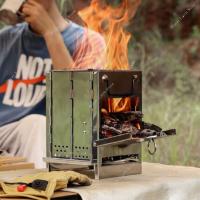 Parrilla de Barbacoa Plegable de Acero Inoxidable Ligera para Acampar al Aire Libre - details 4