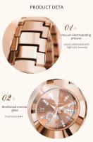 Reloj de mujer a la moda con calendario y diamantes, resistente al agua, que brilla en la oscuridad, reloj para mujer - details 4