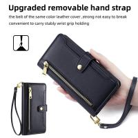 Funda magnética de cuero PU, funda con tapa, Reno 5 Pro 5G, cuerda colgante multifuncional - details 7