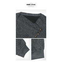 Sudaderas de manga larga para mujer, tops de moda, otoño - details 4