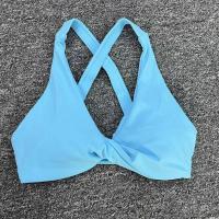 Ropa de yoga desnuda, sujetador de yoga para ejercicio de secado rápido ajustado para mujer, sujetador de fitness de belleza con espalda cruzada para correr al aire libre - details 38