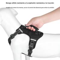 Arnés ajustable sin tirones para perros y gatos, acolchado suave con asa de control, fácil de evitar el - details 11