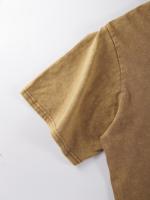 Camisetas lavadas con estampado abierto de sandía para mujer, Camiseta de algodón Y2K, Top holgado de Hip Hop, ropa suave y transpirable - details 10