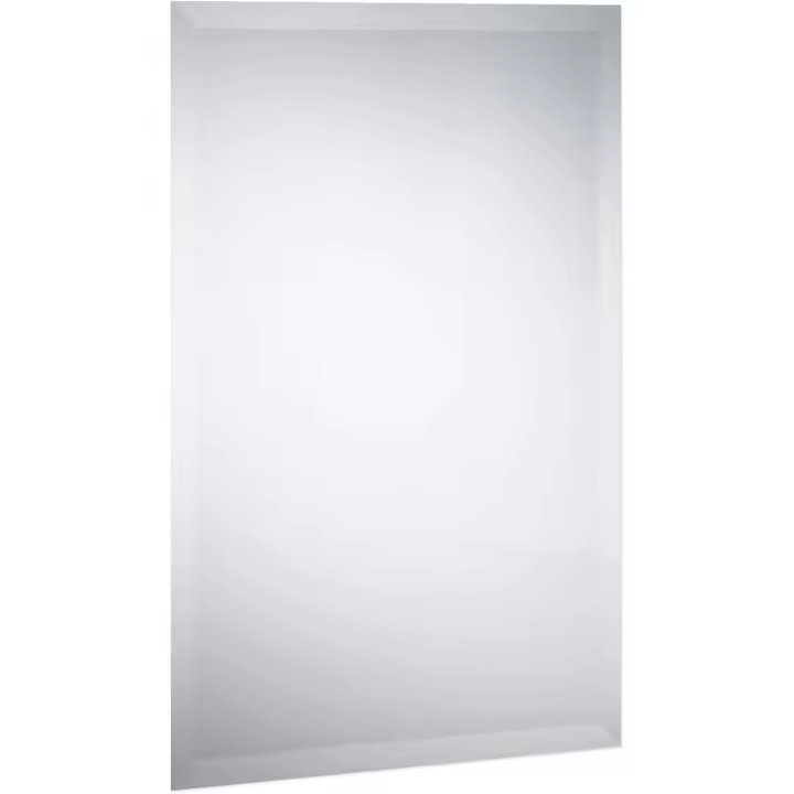 Relaxdays Espejo Sin Marco, Espejo de Pared 40x60cm, Colocar Vertical o Horizontal, Espejo de Baño, Pasillo, Aseo, Reflectante - 1