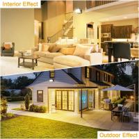 Apliques LED 60W Pared Exterior Interior 360 °   Rotación Negra Lámpara de Pared para Entrada Terraza Pasillo Focos LED Exterior 5000 Lumen Blanco Cálido 3000K Impermeable - details 5