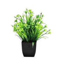 Mini bonsái Artificial, planta falsa con maceta, adornos en maceta, planta Artificial de eucalipto en maceta, decoración de jardín - details 10