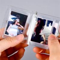 Mini Small Photo Album Keychain 16 Pictures Book Holder Keyring DIY Gifts for Boyfriend Girlfriend - details 2