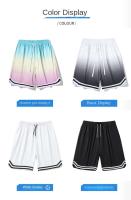 Pantalones cortos de playa graduados para hombre, baloncesto, marca de moda de Hong Kong, estampado deportivo, primavera y verano, novedad - details 1